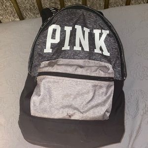 VS Pink backpack in gray